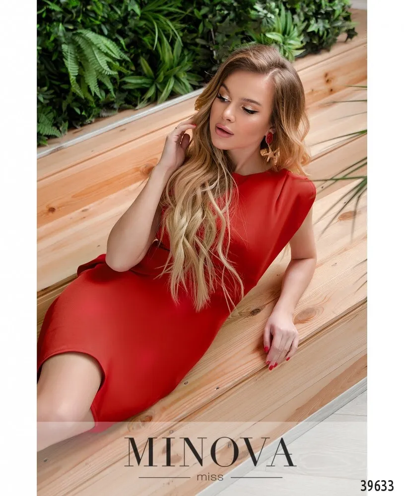 Платье 3021-красный Minova