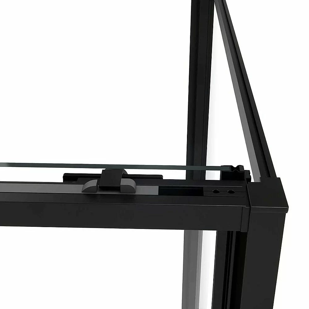 Душевой уголок Vincea Slim Soft VSR-1SS1011CLB 110x100 стекло прозрачное/профиль черный