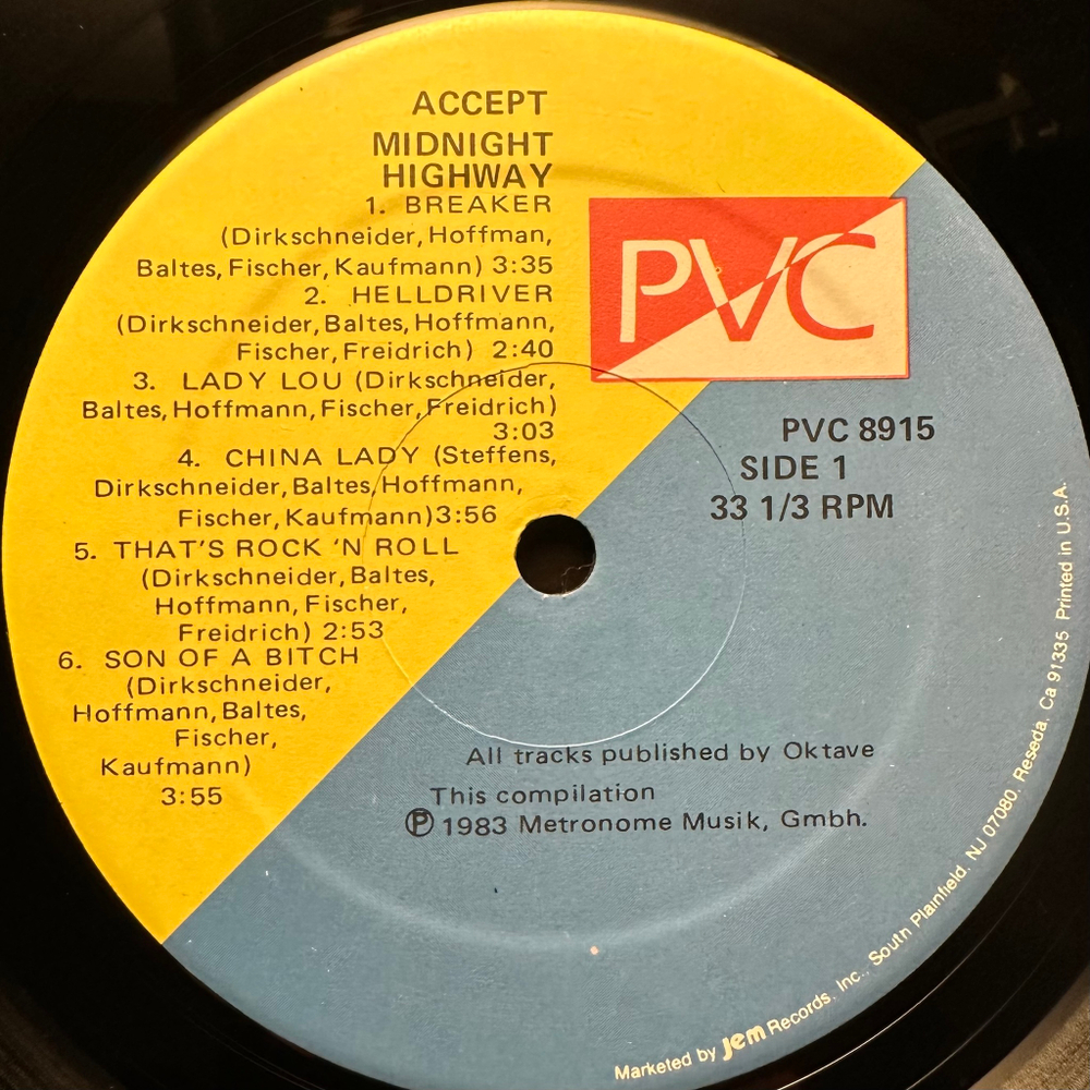 Accept - Midnight Highway (США 1983г.)