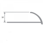 НАП КЛ 10мм "DO-2" 2,7м Титан мат. наружный анод. алюм.