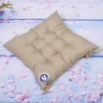 Сидушка на стул 40*40см «ИДЕА» цвет бежевый