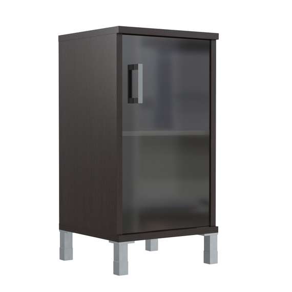Шкаф-колонка низкая со стеклянной дверью B 411.5  475х450х920 BORN