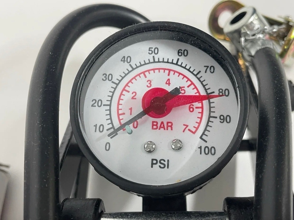 Ножной одноцилиндровый насос для шин автомобиля с монометром SHARK SY-920, TG (1 шт.)