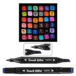 Маркер для скетчинга, двусторонние, Touch Aibao, четырёхгранные, 13 мм, спиртовые, 36 шт