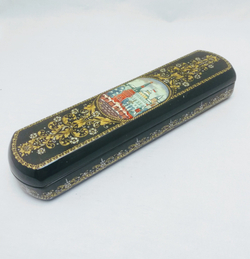 Шкатулка-пенал для ручки "Москва. Лето" худ. А. Чигарева (Ручная роспись Палех)