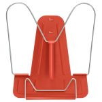 Подставка для книг, металлический корпус, металлический упор, красная Стамм