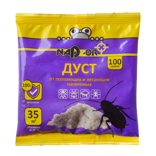 Дуст от ползающих насекомых, 100 г, Nadzor, 23396, DIH002Н