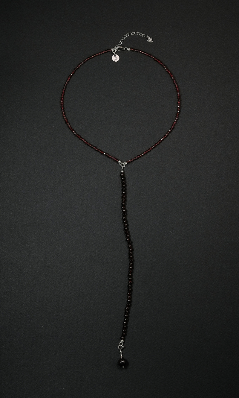 Колье Сотуар "Memo Flow" из граната