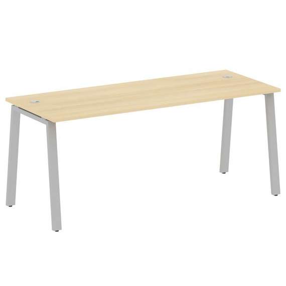 Metal System Стол письменный на А-образном м/к БА.СП-5 Акация Лорка/Металл Серый 1800*720*750