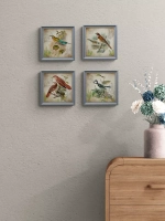 Картины на стену интерьерная на холсте 4 шт, 23*23 см