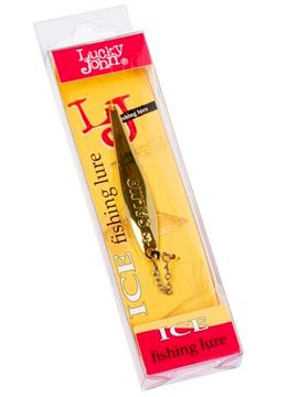 Блесна вертикальная зимняя Lucky John S-3-Z  с цепочкой и тройником  06.5г G блистер