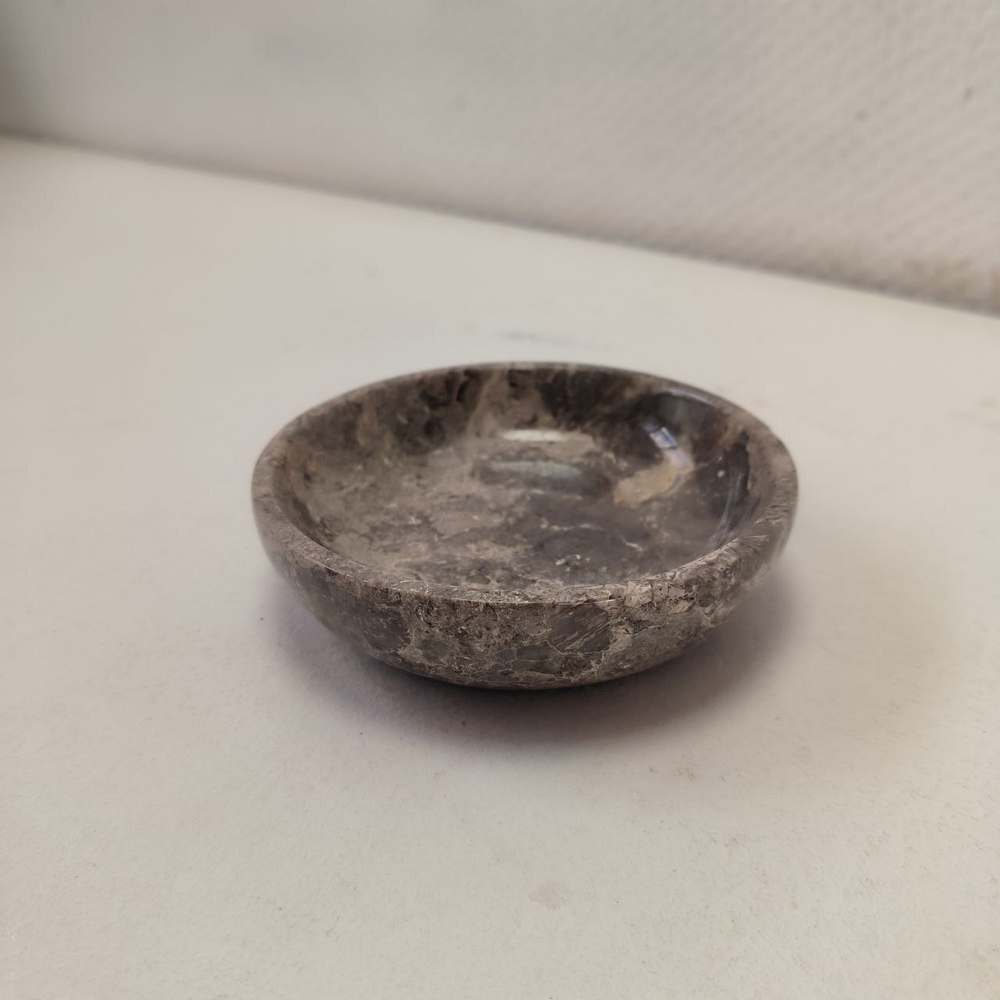 Мыльница из мрамора Grey MM-63756