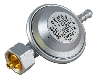 Регулятор давления газа GOK 01-115-41, 1,5кг/час 37 мбар для композитных баллонов (Германия)