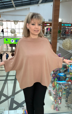 Итальянский блузон-пончо