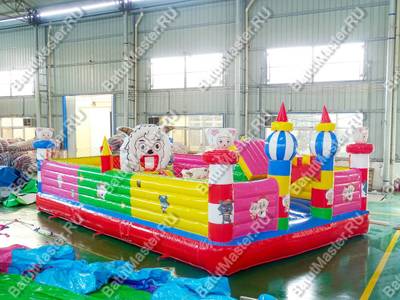 Надувной батут "Домик барашка", 8*5*3 м