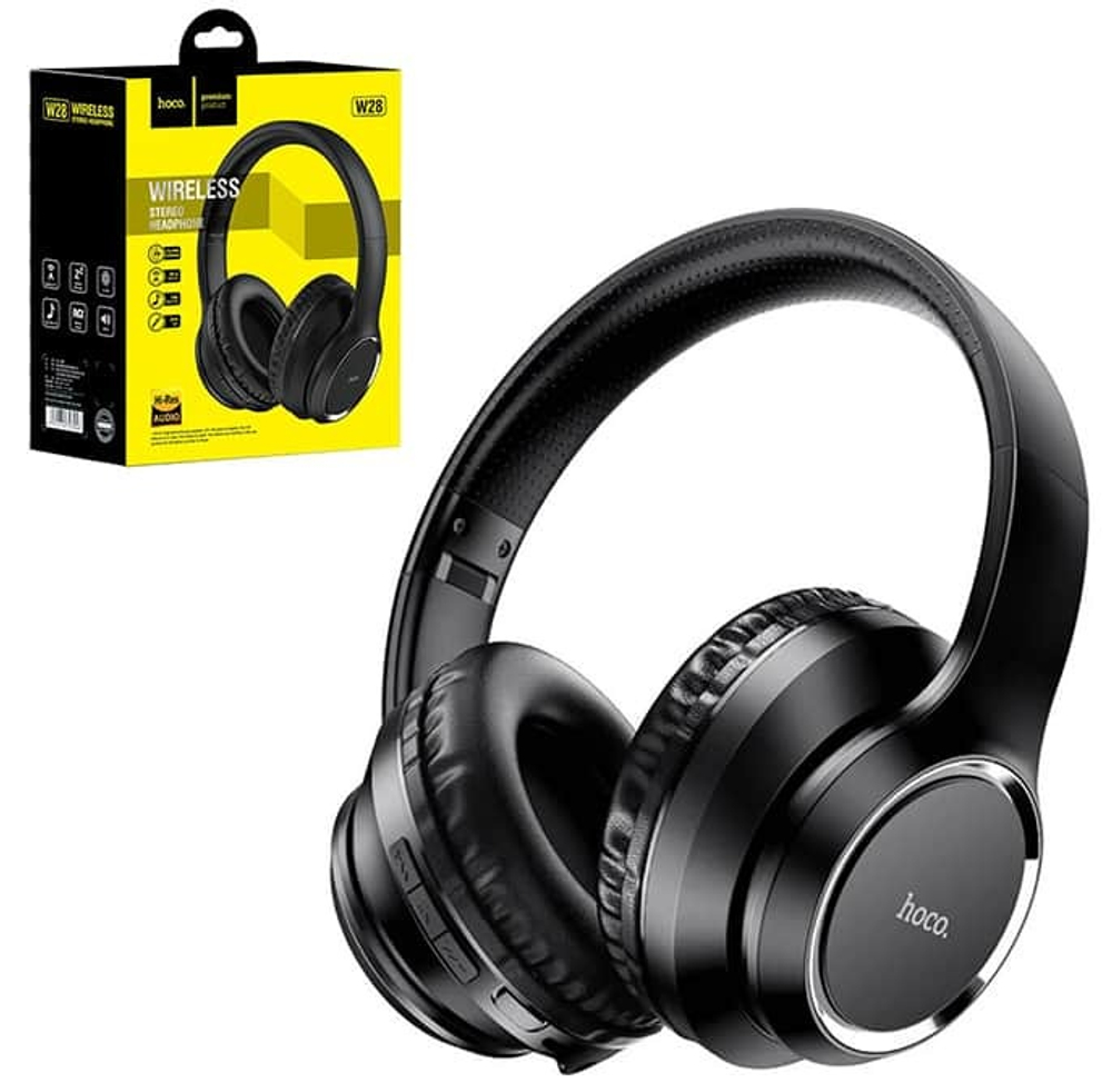 Полноразмерные Bluetooth наушники HOCO W28 (черный)