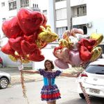 Шар (18"/46 см) Сердце, золото 1 шт.