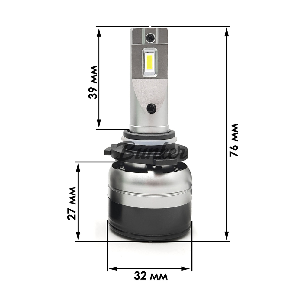 Светодиодные автомобильные LED лампы TaKiMi Advance HB4 (9006) 6500K 12V