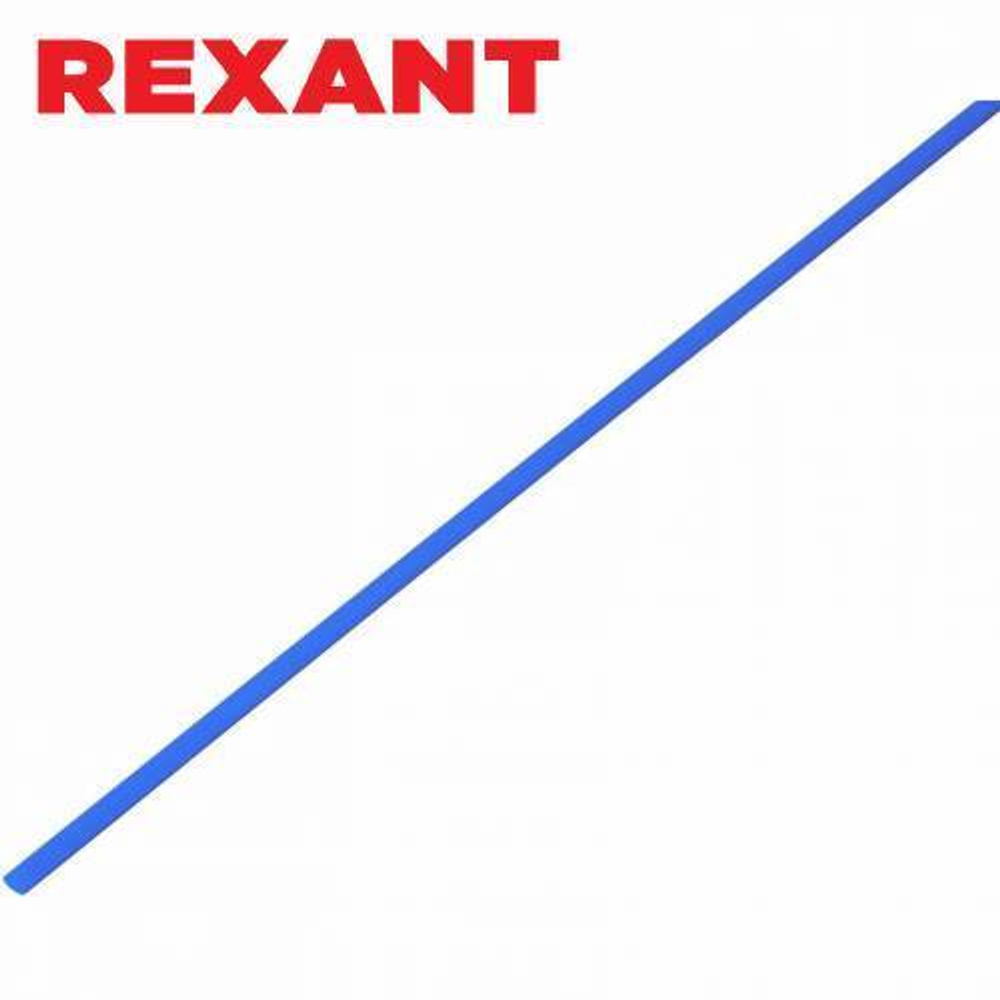 1,0/0,5 мм 1м термоусаживаемая трубка синяя Rexant/20-1005