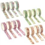 Декоративная клейкая лента Alingar, 15 мм х 2 м, 4 шт, "Зайчики,сладости", асcорти, в индивидуальной упаковке, шоу-бокс