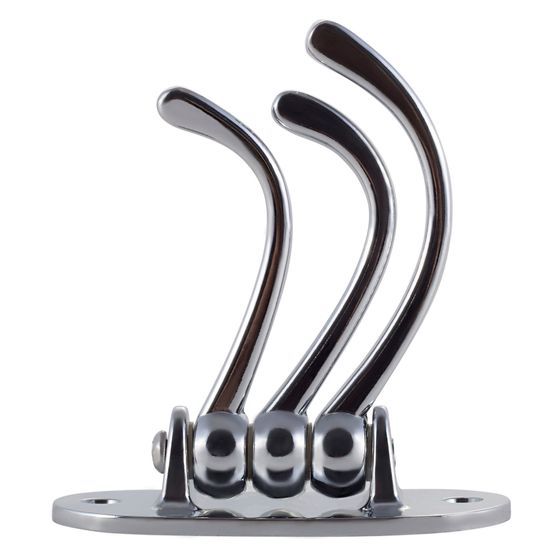 Крючок тройной подвижный Besser BS 8200 (3,5х9х7,5 см) из хромированного цинкового сплава