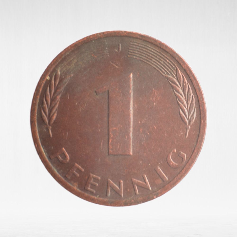 Germany, 1 Pfennig, 1977, (Hamburg Mint - "J"), VF