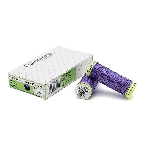 Нитки отделочные Gutermann Top Stitch 30 (30 метров), 5 кат. | 391 сиреневый