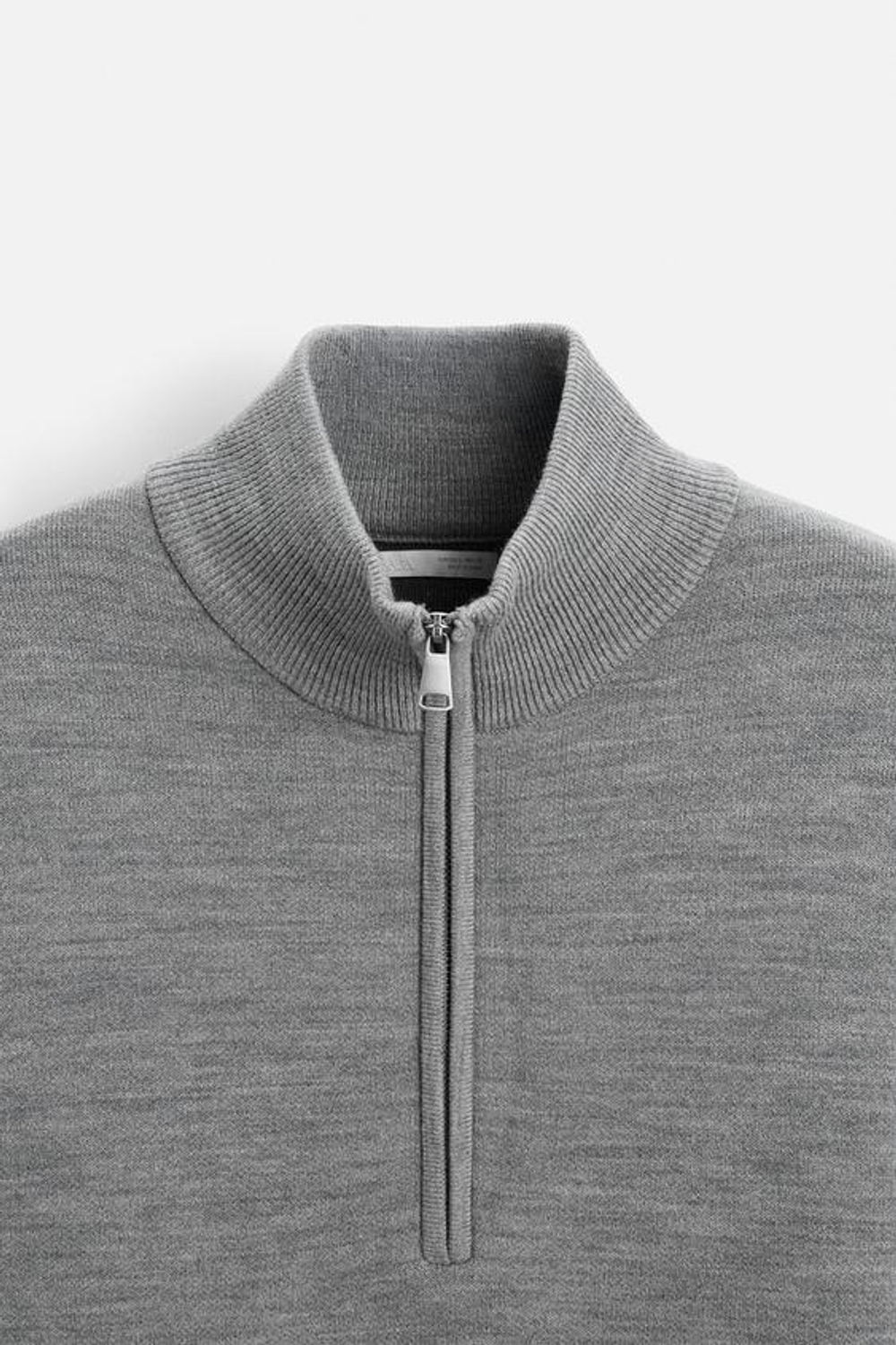 ZARA СВИТЕР С ЗАСТЕЖКОЙ-МОЛНИЕЙ, СЕРЫЙ