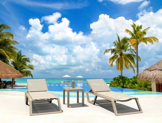 Шезлонг-лежак пластиковый Rio