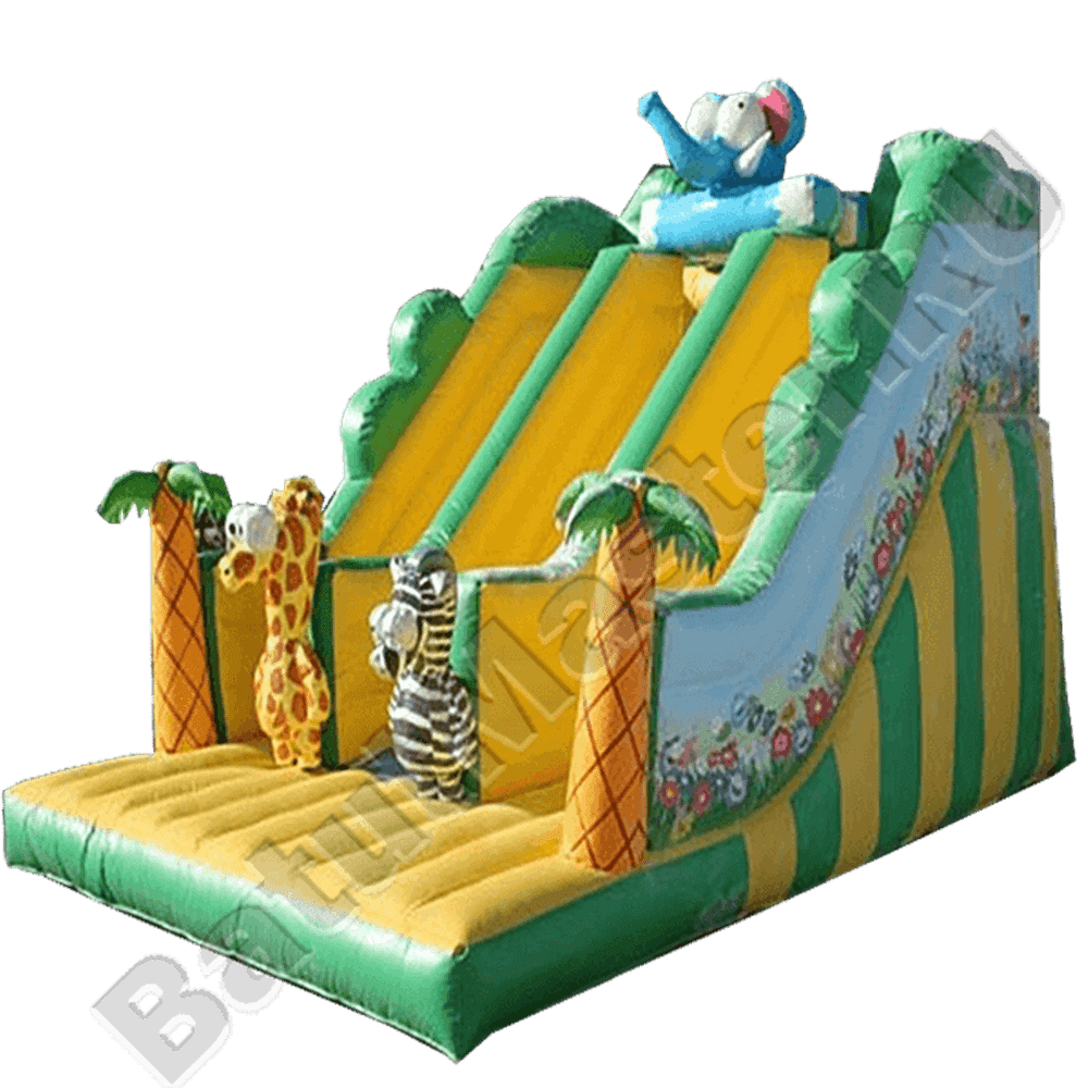 Детский надувной батут-горка "Экзотическая страна"