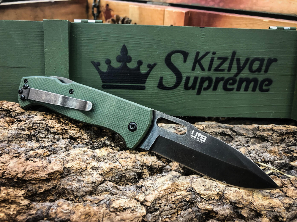 Складной нож Ute 440C BlackWash Green