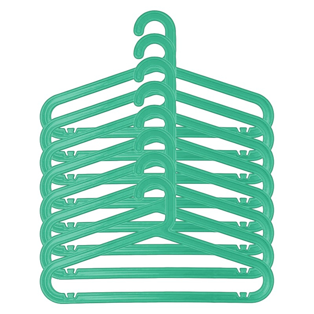 Набор вешалок (плечики) Docksta 8 шт, зеленый, полипропилен