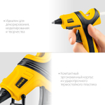 STAYER PRO 7, d 7 мм, 7 г/мин, электрический, пистолет термоклеевой, Professional (0681-07)