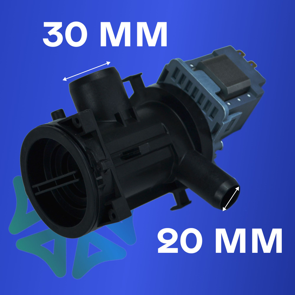 Помпа для стиральной машины RP25-3FC с улиткой LG 5859EN1004B