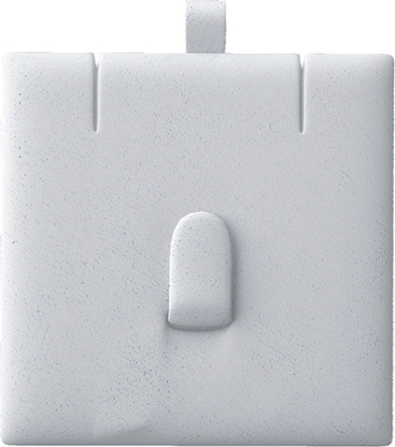 Вкладыш 04/горизонтальный/для гарнитура/2 прорези/язычок/петелька