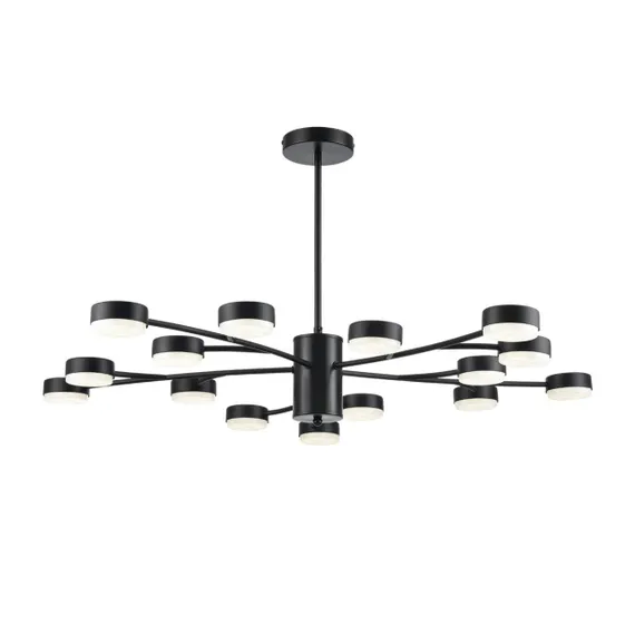 8117/15 COMFI LN25 195 черный, металл Люстра LED GX53 15*7W 220V TORINA