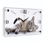 1939-019 Часы настенные "Серый кот" Рубин