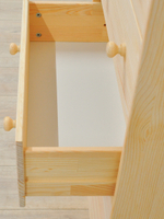 Комод, 110х30х62, Раст, для одежды и игрушек, для прихожей, с 5 ящиками, из массива сосны, IKEA