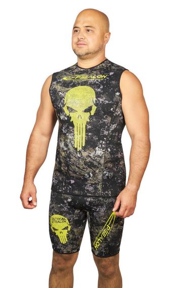 Майка Epsealon Skull Tactical Camo без рукавов  2.5 мм