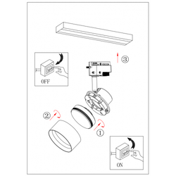 Трековый светильник однофазный ЭРА TR16 GX53 BK под лампу черный | Однофазные светильники под лампу