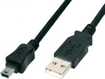 USB cable mini 1.0m black