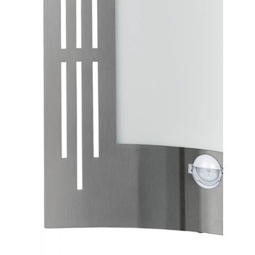 Уличный настенный светильник 1*Е27 88144 серебряный CITY Eglo