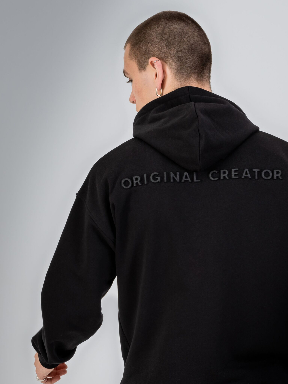 Толстовка мужская ORIGINAL CREATOR ERROR_404 ZIP HOODIE, Черный