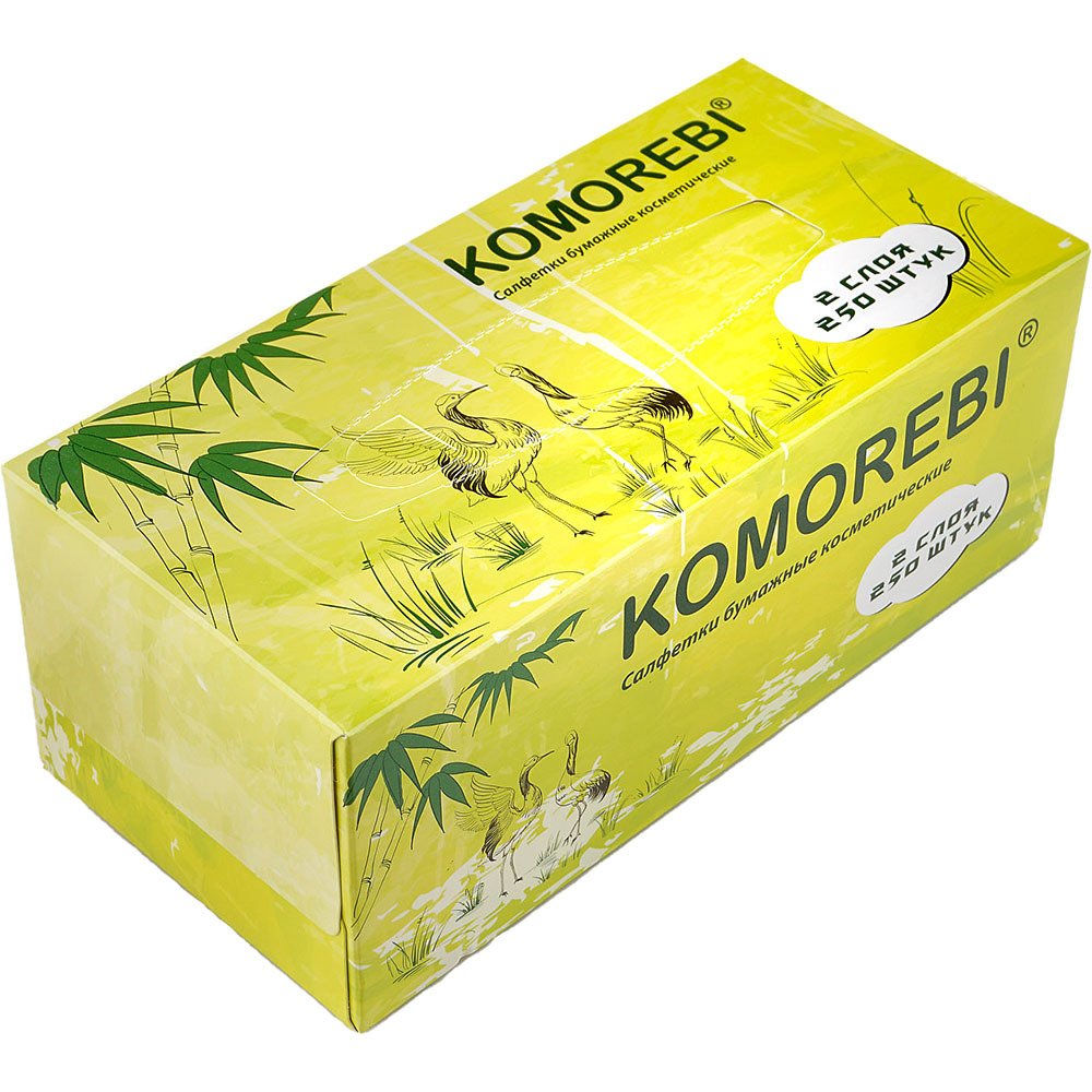 Комореби салфетки 250л, 2 слоя, 100% целлюлоза