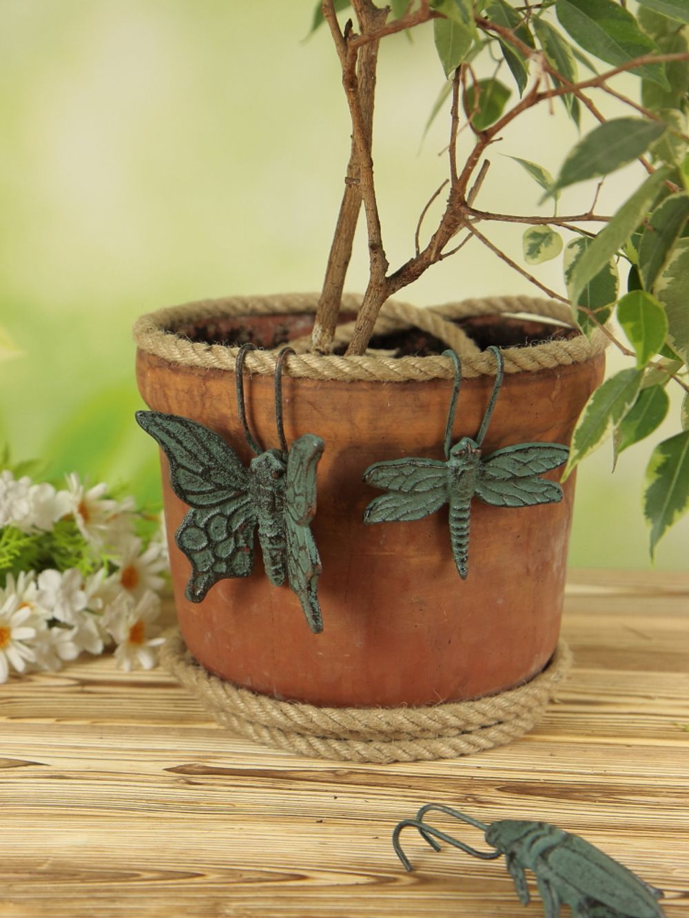 Iron Garden Набор Фигурок декор. 6 шт. (Жук/Цикада/Бабочка/Пчела/Стрекоза/Божья Коровка)