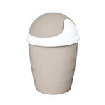 Контейнер для мусора настольный "Rambai" круглый 1,5л (бежевый)