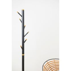 Вешалка напольная Bakken, 180 см, золотистый хром/черная