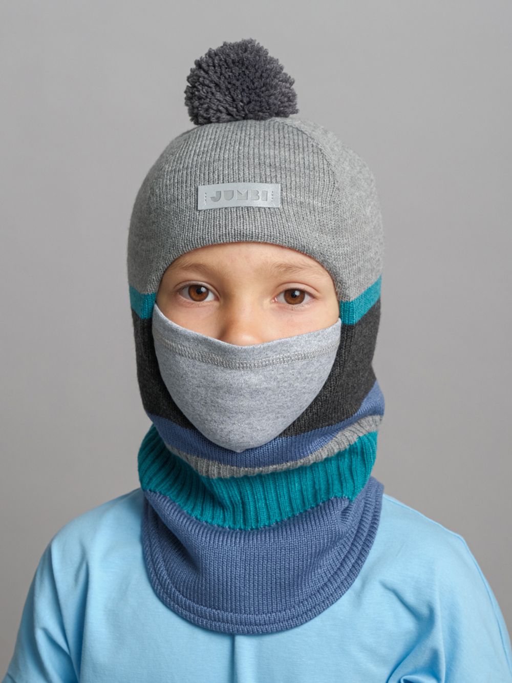 Шлем зимний вязаный (Море) ГУФ