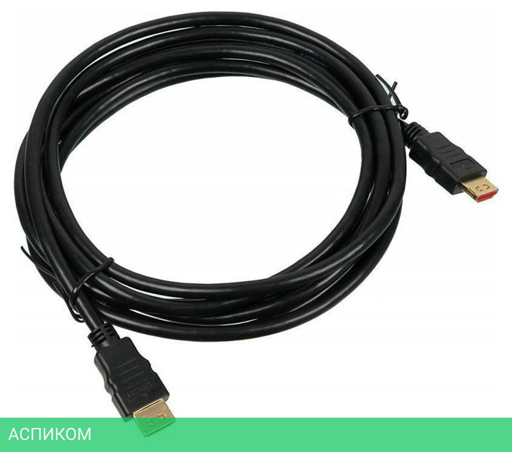 Кабель Buro HDMI 1.4 HDMI (m)/HDMI (m) 3м черный (BHP HDMI V1.4 3M LOCK)