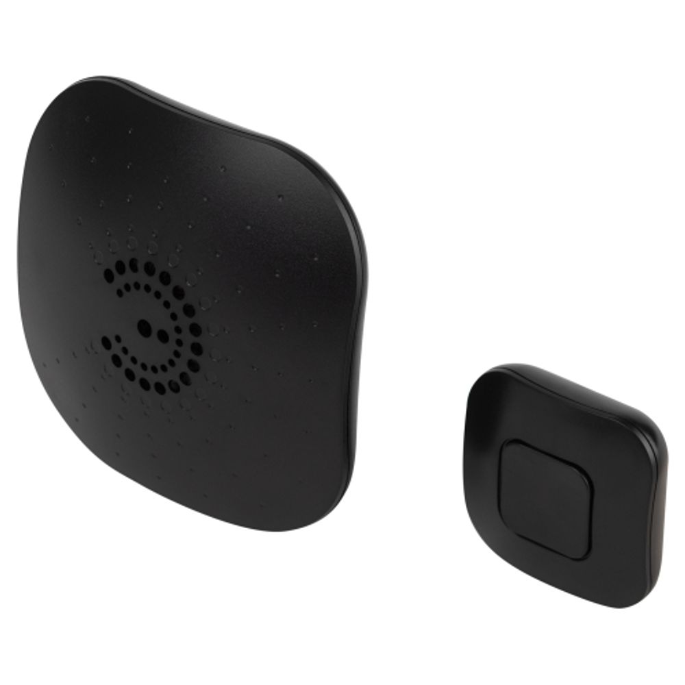 Звонок дверной ЭРА BIONIC Black беспроводной, черный, 6 мелодий | Электрозвонки беспроводные